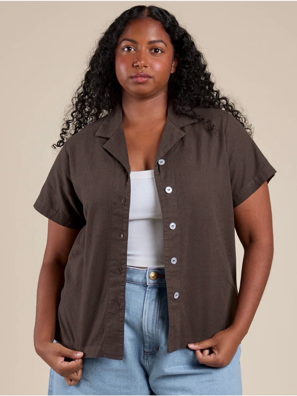 Big Bud Press Pantry Button Up In Espresso